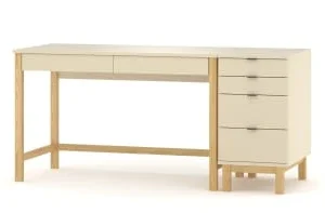 WNM Group Bureau Enfant En Pin Massif 120×60 Vert 18