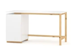 WNM Group Bureau Enfant En Pin Massif 120×60 Vert 18