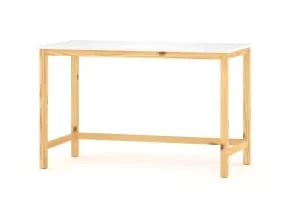 WNM Group Bureau Enfant En Pin Massif 120×60 Jaune 18