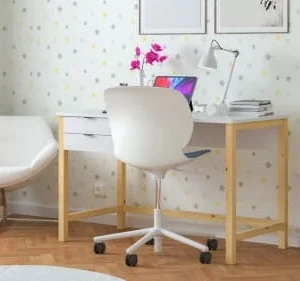 WNM Group Bureau Enfant En Pin Massif 120×60 Blanc 10