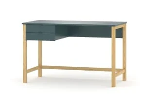 WNM Group Bureau Enfant En Pin Massif 120×60 Bleu 18