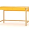 WNM Group Bureau Enfant En Pin Massif 120×60 Jaune 20