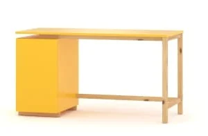 WNM Group Bureau Enfant En Pin Massif 120×60 Noir 18