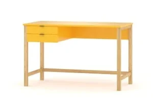 WNM Group Bureau Enfant En Pin Massif 120×60 Beige 18