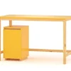 WNM Group Bureau Enfant En Pin Massif 120×60 Jaune 22