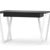 WNM Group Bureau Enfant En Pin Massif 120×60 Noir 22