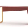 WNM Group Bureau Enfant En Pin Massif 120×60 Rouge 20