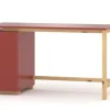 WNM Group Bureau Enfant En Pin Massif 120×60 Rouge 20