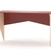 WNM Group Bureau Enfant En Pin Massif 120×60 Rouge 20