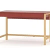 WNM Group Bureau Enfant En Pin Massif 120×60 Rouge 22