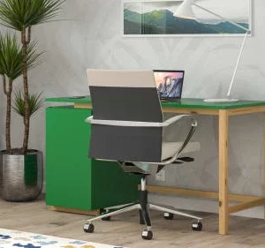 WNM Group Bureau Enfant En Pin Massif 120×60 Vert 12