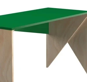 WNM Group Bureau Enfant En Pin Massif 120×60 Vert 12