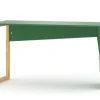 WNM Group Bureau Enfant En Pin Massif 120×60 Vert 20