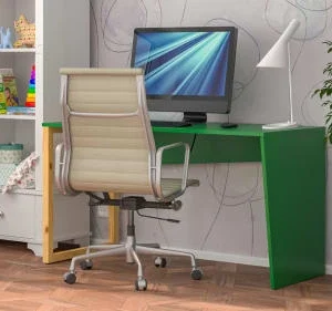 WNM Group Bureau Enfant En Pin Massif 120×60 Vert 14