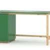 WNM Group Bureau Enfant En Pin Massif 120×60 Vert 20