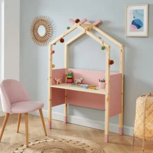 Baita Bureau Enfant Tipi Rose évolutif 10