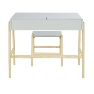 Maisons Du Monde Bureau Et Tabouret Enfant Vert Clair Et Pin 10