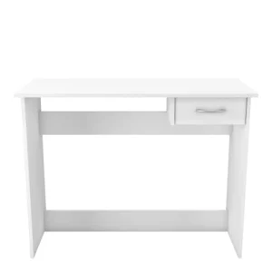 Terre De Nuit Bureau Junior 1 Tiroir En Bois Blanc Mat 8