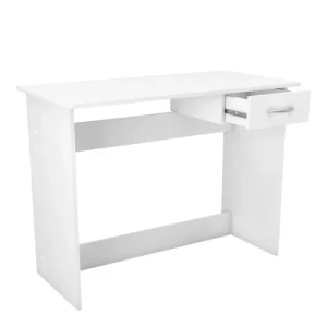 Terre De Nuit Bureau Junior 1 Tiroir En Bois Blanc Mat 10