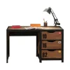 Vipack Bureau Noir Naturel 20