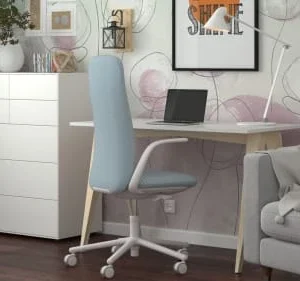 WNM Group Bureau Pour Enfant En Pin Massif 120×60 Blanc 14