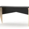 WNM Group Bureau Pour Enfant En Pin Massif 120×60 Noir 16