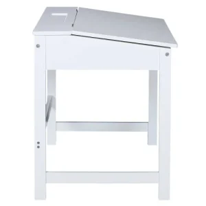 TOILINUX Bureau Pupitre Pour Enfant En Mdf Blanc 16