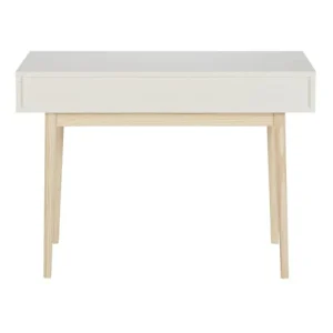 Maisons Du Monde Bureau Vintage Blanc 2 Tiroirs Gris Et Rose 16