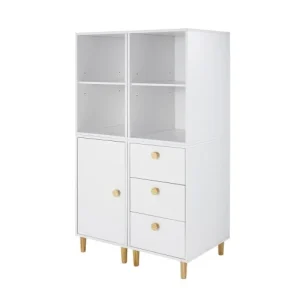 Maisons Du Monde Caisson Pour Bureau Modulable 1 Porte Blanc 18