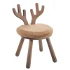 LANADECO Chaise Cerf En Bois Naturel 20