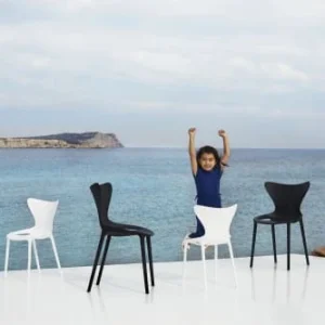 Vondom Chaise Enfant Bleu Marine Simple 12