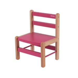 Combelle Chaise Enfant En Bois Bicolore Fuchsia 14