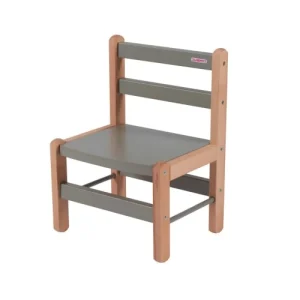 Combelle Chaise Enfant En Bois Bicolore Gris 14