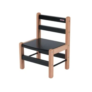 Combelle Chaise Enfant En Bois Bicolore Noir 10