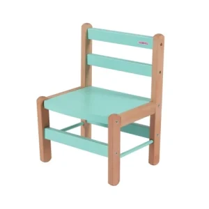 Combelle Chaise Enfant En Bois Bicolore Vert Menthe 14