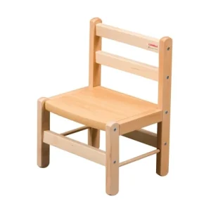 Combelle Chaise Enfant En Bois Massif Vernis Naturel 12