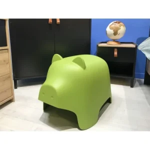 Meubletmoi Chaise Enfant En Plastique Vert 7