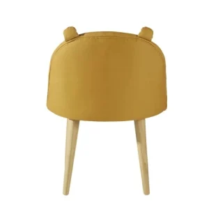 Maisons Du Monde Chaise Enfant Jaune Moutarde Motif Tête De Tigre Et Bouleau Massif 12