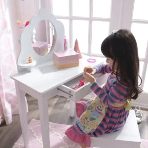 KidKraft Coiffeuse En Bois Et Tabouret Pour Enfant 12