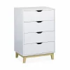 Alice’s Garden Commode Blanche Scandinave, 4 Tiroirs 13