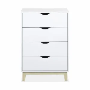 Alice’s Garden Commode Blanche Scandinave, 4 Tiroirs 16