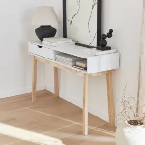 Alice’s Garden Console Scandinave Blanche Avec Un Tiroir 12