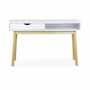 Alice’s Garden Console Scandinave Blanche Avec Un Tiroir 14