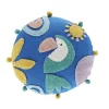 Maisons Du Monde Coussin De Sol Enfant Imprimé Toucan Bleu, Rose, Vert Et Jaune, D70 22