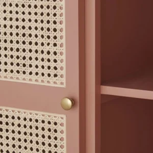 Maisons Du Monde Dressing 2 Portes 1 Tiroir Terracotta Et Cannage En Rotin 10