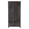 Maisons Du Monde Dressing 2 Portes Battantes En Métal Gris Anthracite 22