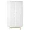 Maisons Du Monde Dressing D’angle 2 Portes Battantes Blanc 13