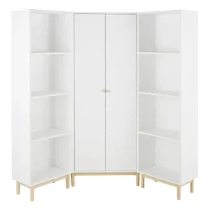 Maisons Du Monde Dressing D’angle 2 Portes Battantes Blanc 13