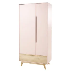 Maisons Du Monde Dressing Vintage 2 Portes 1 Tiroir Rose Clair 10