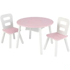 KidKraft Ensemble Table Avec Rangement Et 2 Chaises Blanc Et Gris 13